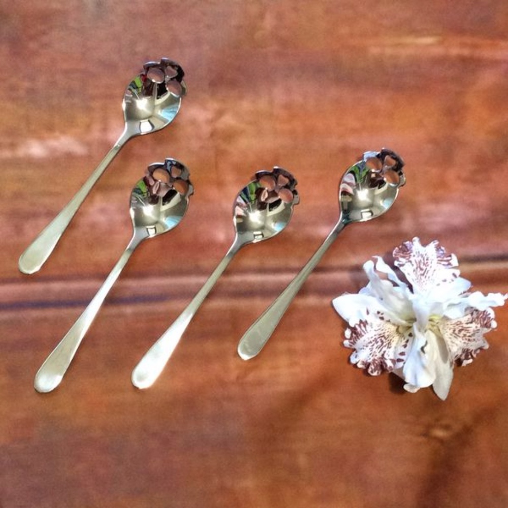 🌸 4PC SKULL SPOONS SKELETON GOTHIC SUS 304 BUNDLE SET GOTH COLLECTORS KITCHEN - Picture 10 of 15